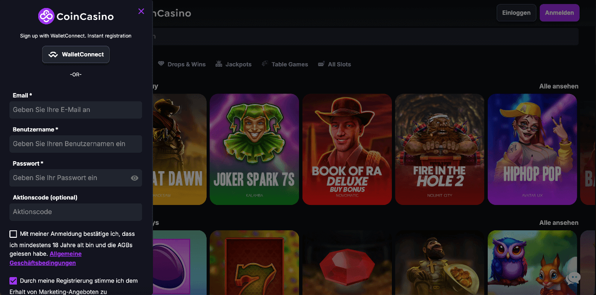 Coin Casino Gallerie