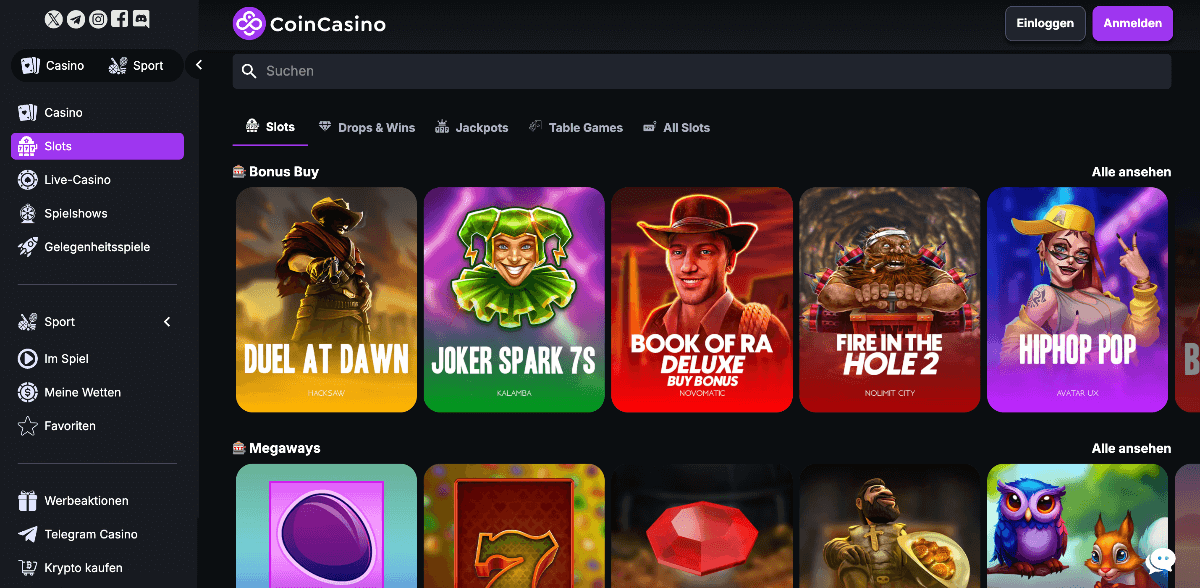 Coin Casino Gallerie